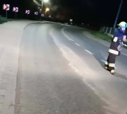 Plama ropopochodna na ulicy św. Jana z Dukli – interwencja OSP Jasło-Żółków