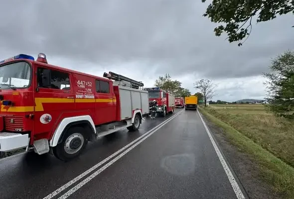 Alarm 32/2026: Zderzenie dwóch pojazdów w Samoklęskach
