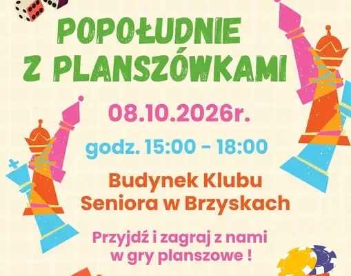 Popołudnie z Planszówkami w Brzyskach – 8 października 2026