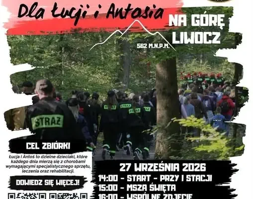Charytatywny Marsz na Liwocz – Brzyska i Sowina łączą siły dla Łucji i Antosia