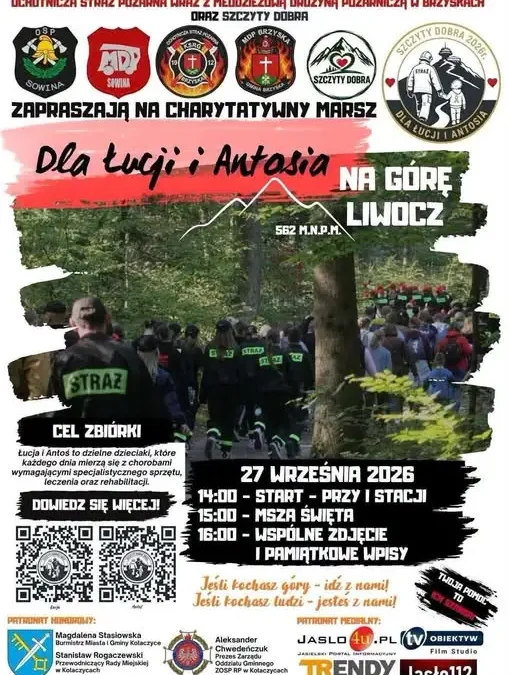 Charytatywny Marsz na Liwocz – Brzyska i Sowina łączą siły dla Łucji i Antosia