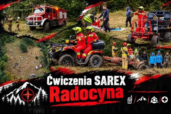 Strażacy z OSP KSRG Krempna ćwiczyli na SAREX 2026 w Radocynie