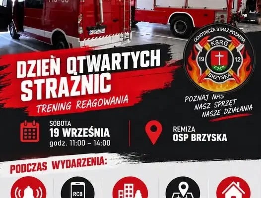 Brzyska: OSP KSRG zaprasza na sobotni trening reagowania w sytuacjach zagrożenia
