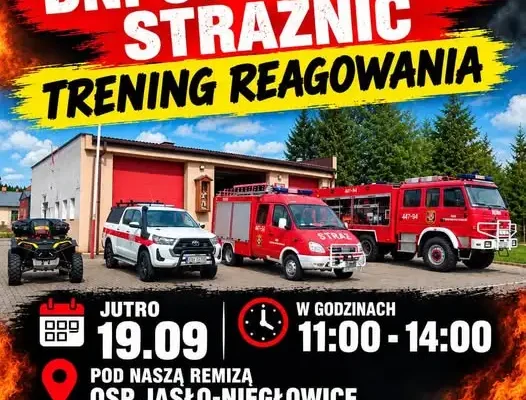 Dzień Otwartych Strażnic w Jaśle – trening reagowania na zagrożenia
