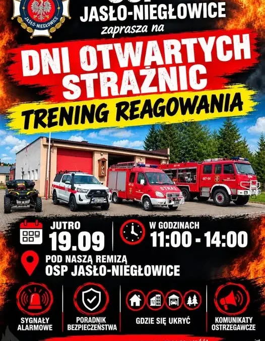 Dzień Otwartych Strażnic w Jaśle – trening reagowania na zagrożenia