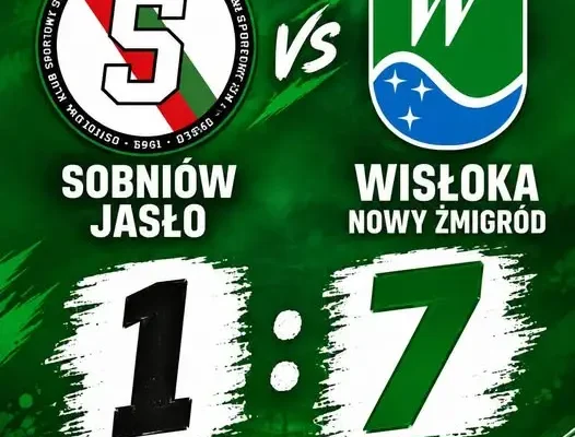 Trampkarze Wisłoki odnieśli pierwsze zwycięstwo w lidze, pokonując OKS Sobniów Jasło 1:7