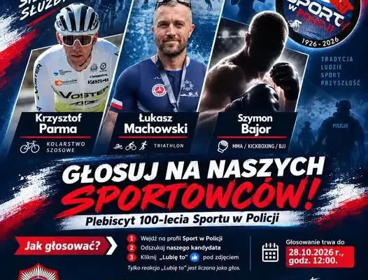 Plebiscyt na Najpopularniejszego Sportowca 100-lecia Policji – trwa głosowanie