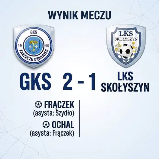GKS wygrywa z LKS Skołyszyn 2:1 mimo gry w osłabieniu