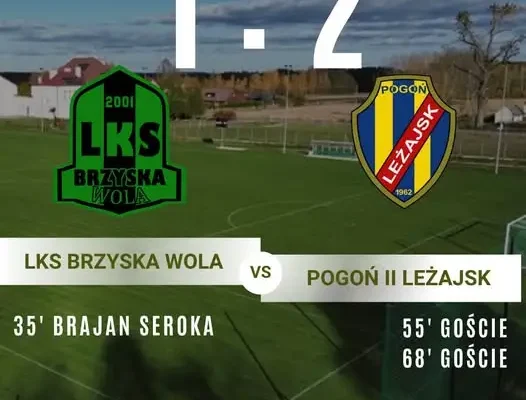 LKS Brzyska Wola przegrywa z liderem rezerw Pogoni. Kontuzje osłabiają drużynę