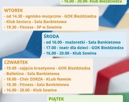 Gminny Ośrodek Kultury w Kołaczycach startuje z sezonem 2026/2027 – sprawdź harmonogram zajęć stałych