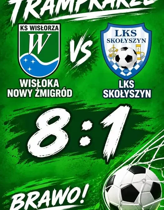 Trampkarze Wisłoki Nowy Żmigród rozgromili LKS Skołyszyn 8:1