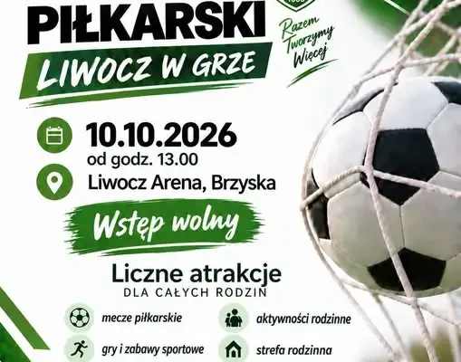 Piknik Rodzinny „Liwocz w grze” już w sobotę na Liwocz Arenie w Brzyskach