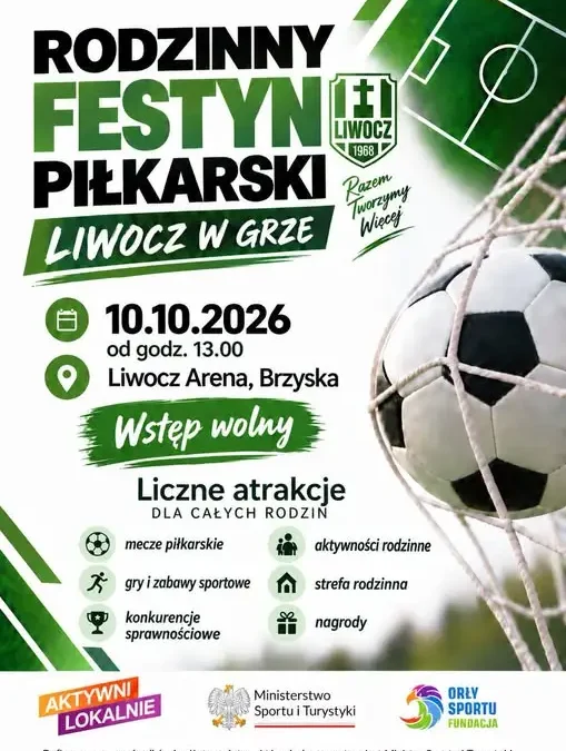 Piknik Rodzinny „Liwocz w grze” już w sobotę na Liwocz Arenie w Brzyskach