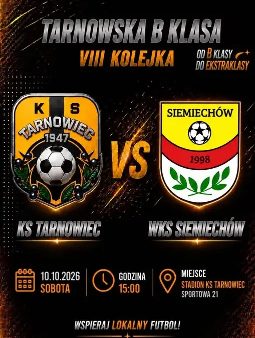 KS Tarnowiec kontra WKS Siemiechów – VIII kolejka na stadionie w Tarnowcu
