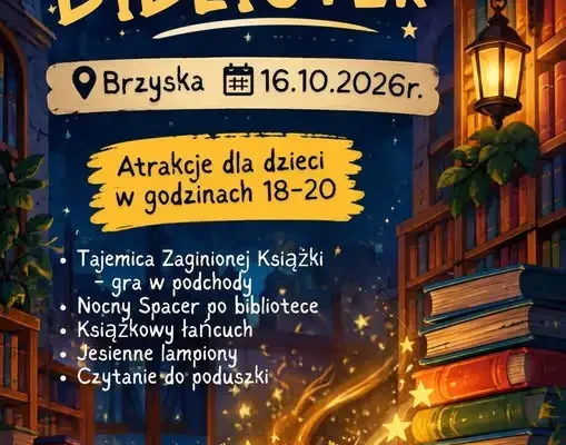 Noc Bibliotek w Brzyskach – wieczór pełen zagadek i książkowej magii