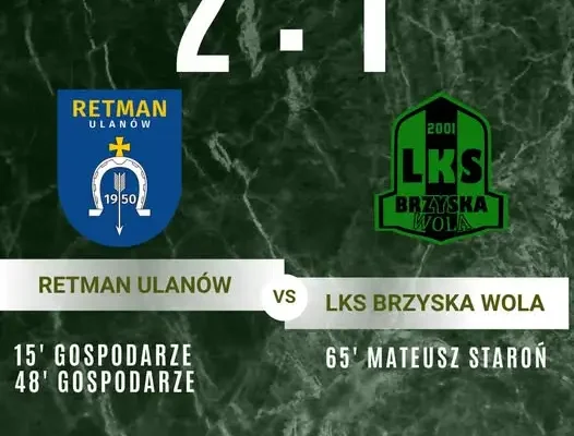 LKS Brzyska Wola przegrywa w Ulanowie. Kolejny mecz już w sobotę