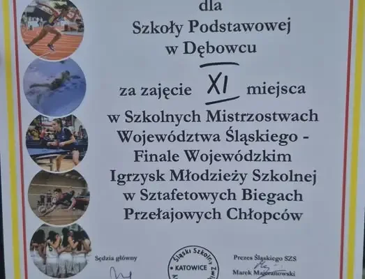 Historyczny sukces szkolnej sztafety — 11. miejsce w województwie śląskim