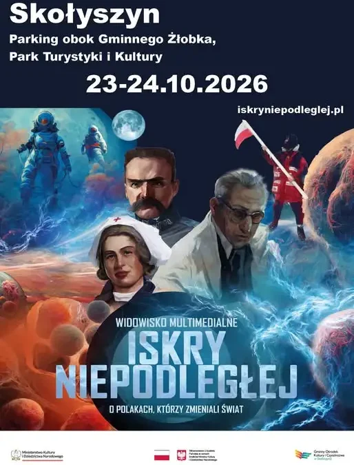 „Iskry Niepodległej” zawitają do Skołyszyna – multimedialna podróż przez polskie osiągnięcia
