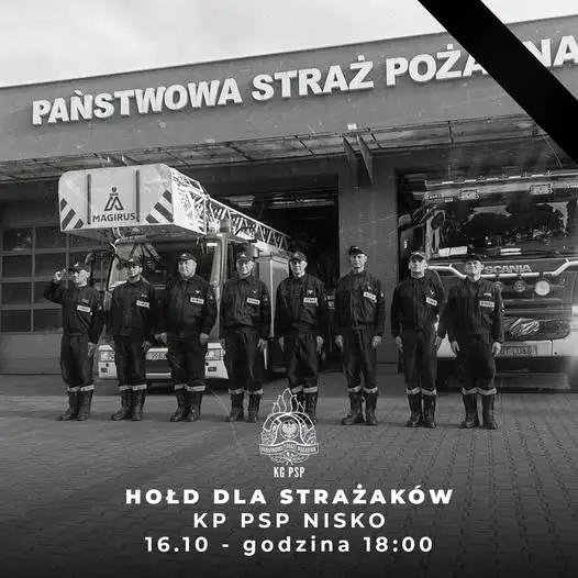 Hołd dla strażaków z Niska. Syreny w całym kraju o 18:00