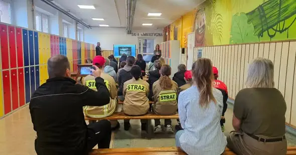 Strażacy z OSP Dębowiec uczyli pierwszej pomocy podczas Krajowego Treningu Rodzinnego