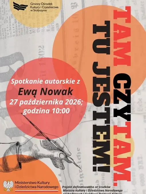Ewa Nowak spotka się z młodzieżą w Skołyszynie. Zapisy trwają
