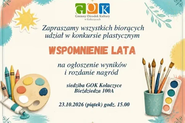 Rozstrzygnięcie konkursu plastycznego „Wspomnienie lata” w Kołaczycach