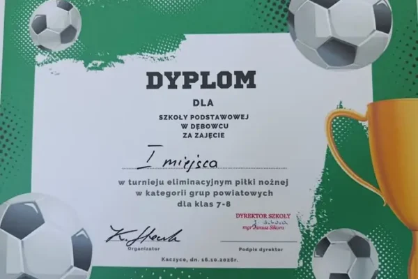 Młodzi piłkarze z Dębowca najlepsi w powiecie cieszyńskim