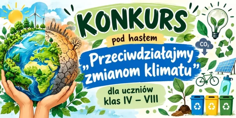 Konkurs plastyczny „Przeciwdziałajmy zmianom klimatu” dla uczniów z Jasła