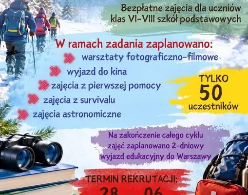 Gmina Dębowiec rekrutuje uczniów na bezpłatne zajęcia pozalekcyjne