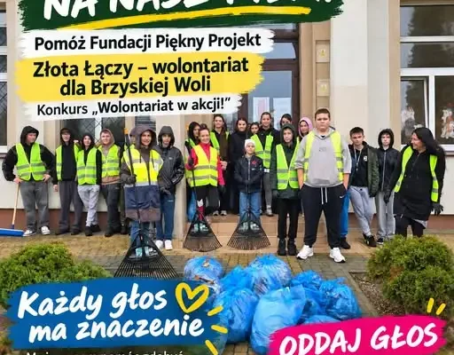 Brzyska Wola walczy o 1000 zł – film „Złota Łączy” w finale konkursu wolontariackiego