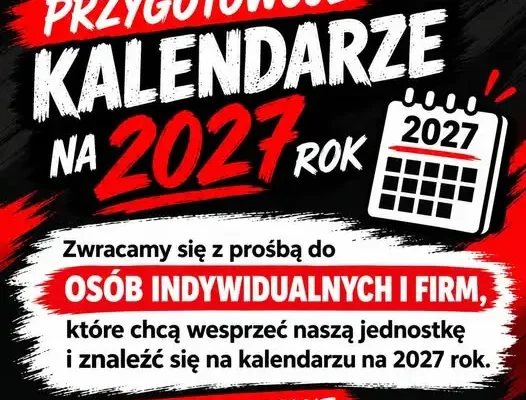 OSP Jasło-Żółków szuka sponsorów do kalendarza na 2027 rok
