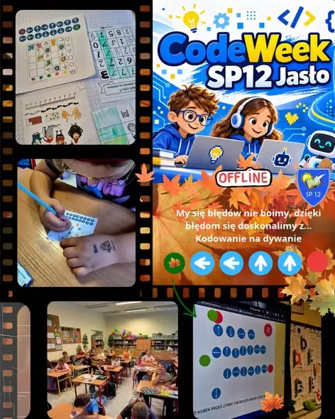 Uczniowie klasy 1c z SP12 Jasło zakończyli Code Week 2026
