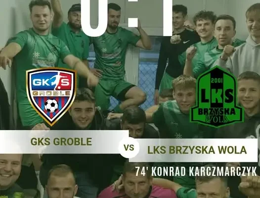 LKS Brzyska Wola wygrał w Groblach mimo plagi kontuzji